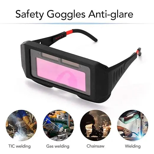 🕶️ Cash on Delivery 🎁 1 Pack Industrial Welder Safety Glasses – Buy 1 Get 9 Free (While Stocks Last) with 5 Replacement Lenses, Solar Auto‑Darkening Work Safety Goggles for Home Improvement, Camping Essentials & Gear – Free Shipping