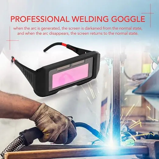 🕶️ Cash on Delivery 🎁 1 Pack Industrial Welder Safety Glasses – Buy 1 Get 9 Free (While Stocks Last) with 5 Replacement Lenses, Solar Auto‑Darkening Work Safety Goggles for Home Improvement, Camping Essentials & Gear – Free Shipping
