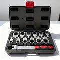 12-in-1 Interchangeable Flex Head Ratchet Wrench Set - Metric 8-19mm, 72-Tooth Flex Head for Tight Spaces, Automotive Repair Tool Kit