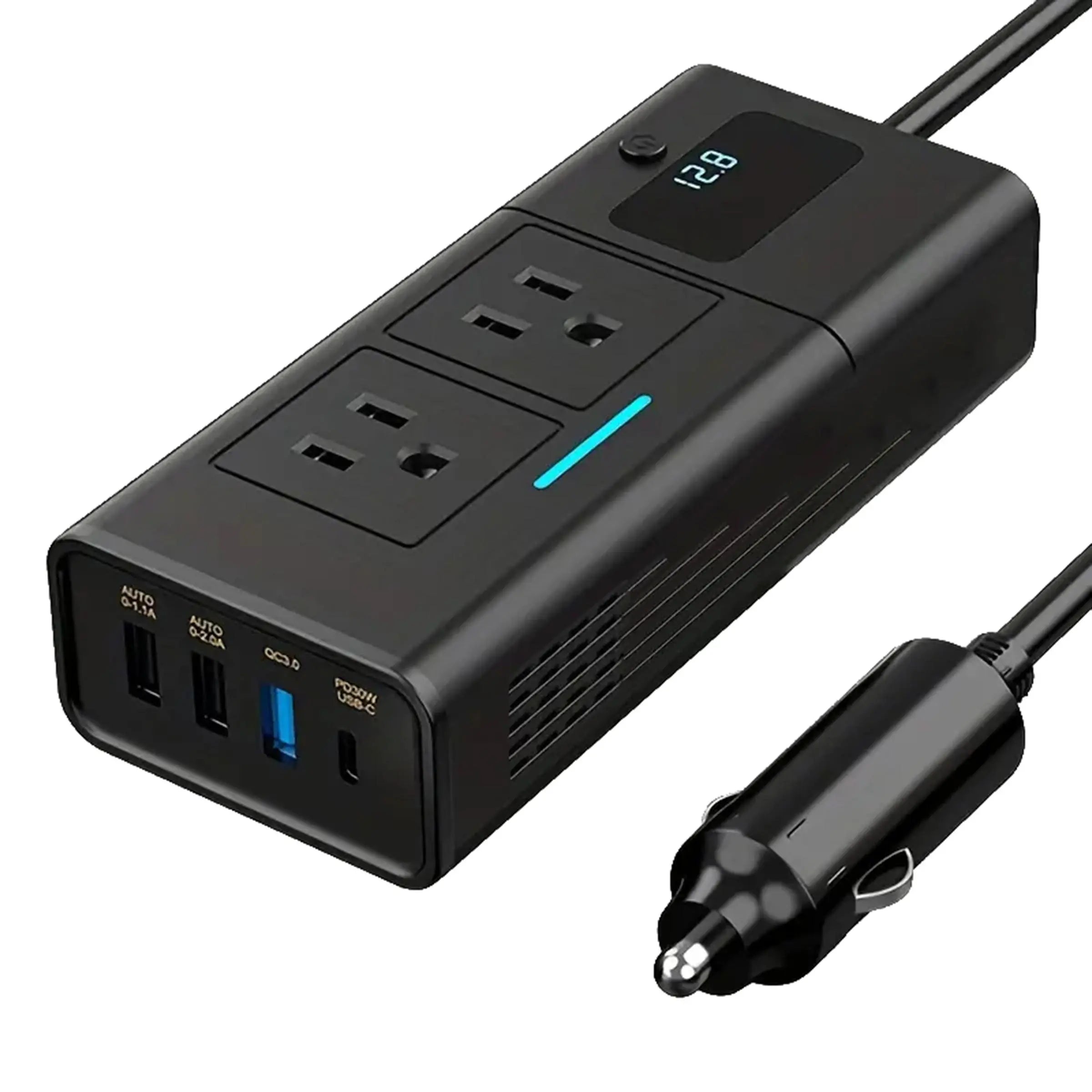 Car Power Inverter, 200W DC 12V to AC 110V Inverter, Car Charger Adapter, Fast Car Charger, Universal Vehicle Electrical Appliances, Car Gadgets, Electronic Accessories, Car Electronics, Car Essentials, Men Gifts