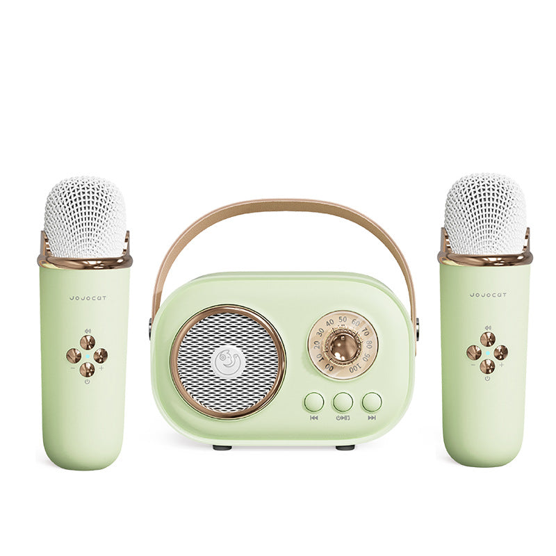 Mini Karaoke Machine – Portable Bluetooth Speaker with Wireless Microphone, 6 Sound Modes – Home Karaoke System for Adults & Kids, Party, Family & Friends Gatherings – Great Gift for Girls, Boys & Music Lovers