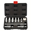 10-Piece 3/8" Drive Magnetic Spark Plug Socket Set - CR-V Steel with Extension Bar and Universal Joint