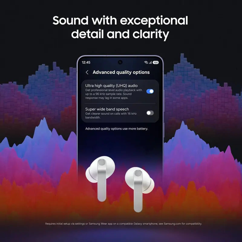 Samsung Galaxy Buds 4 Pro 2026 True Wireless Noise Cancelling Earbuds – Hi-Fi Sound, 2‑Way Speaker + Dual Amp, Intelligent ANC, Bluetooth 6.1, IP57 Water Resistant, 30H Battery, AI Head Gesture Control