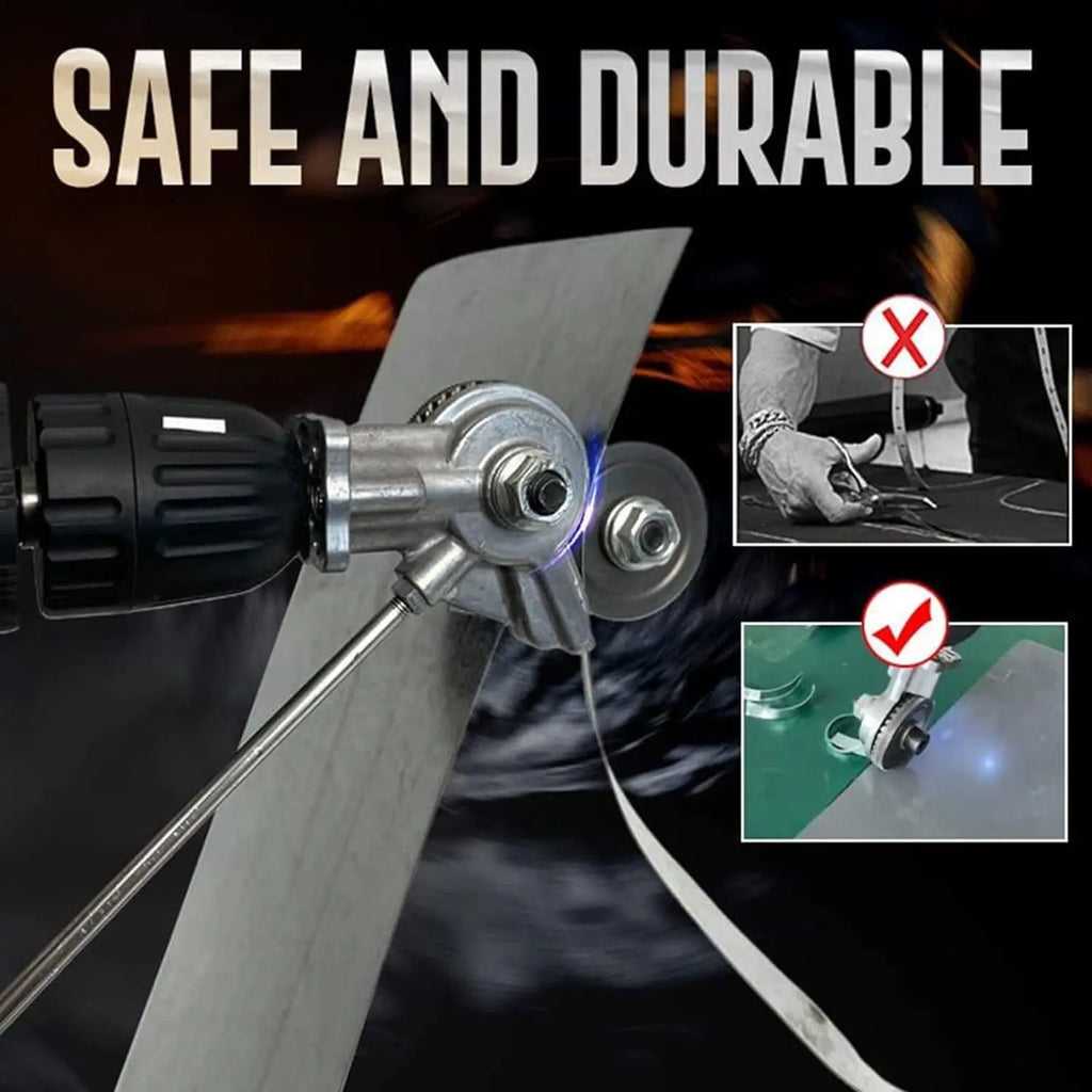 🛠️ Cash on Delivery 🔩 DIY Drill Attachment Metal Sheet Cutter – Electric Drill Modified Metal Iron Sheet Cutting Shear Tool, Universal Drill Accessory for Thin & Thick Metal – Free Shipping