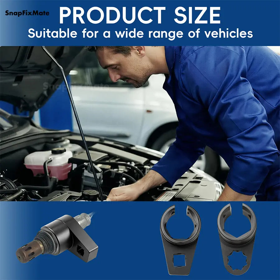 5-Piece Forged O2 Oxygen Sensor Socket and Thread Chaser Set - Automotive Tool for Sensor Removal