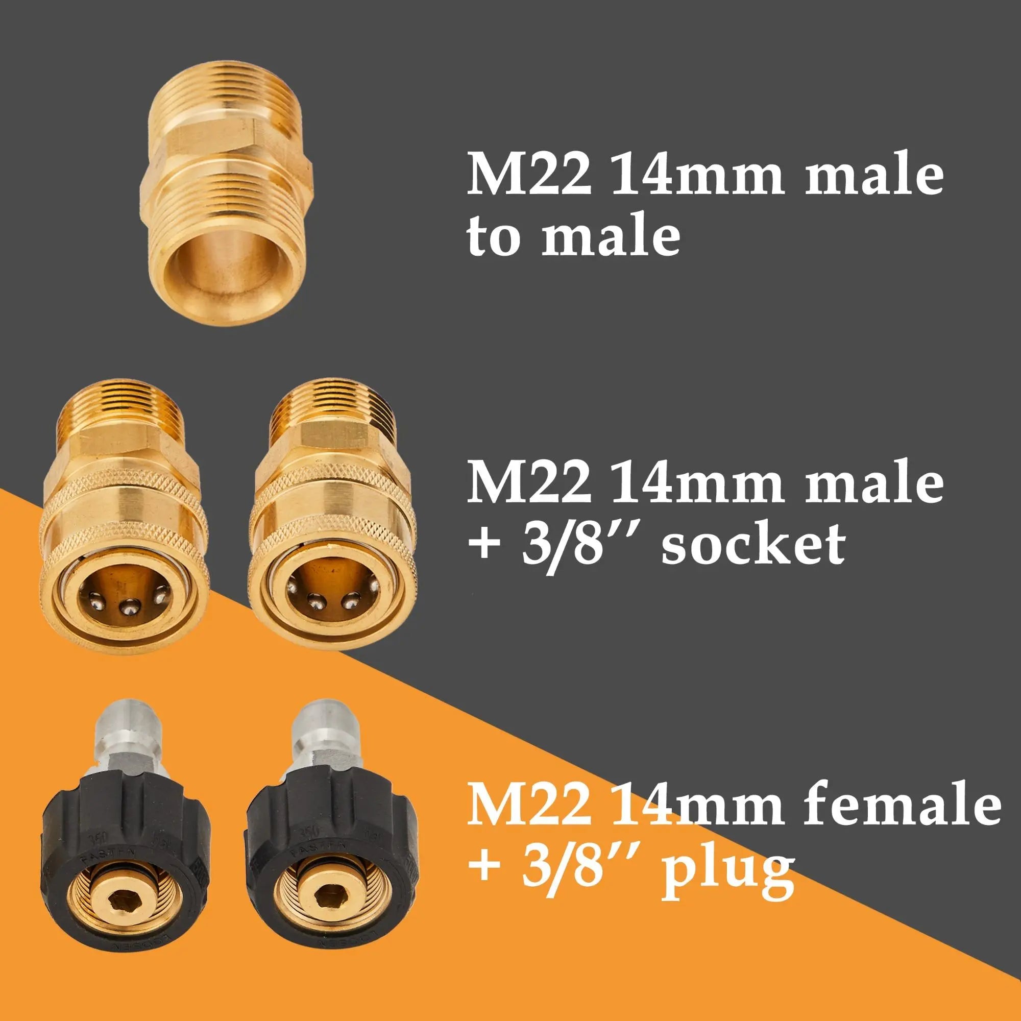 💦 Cash on Delivery 🚗 7500PSI Heavy Duty Anti‑Kink High Pressure Washer Hose 15M with M22‑14 Connector – Explosion‑Proof Car Washing Water Pipe with 5 Copper Fittings – Free Shipping