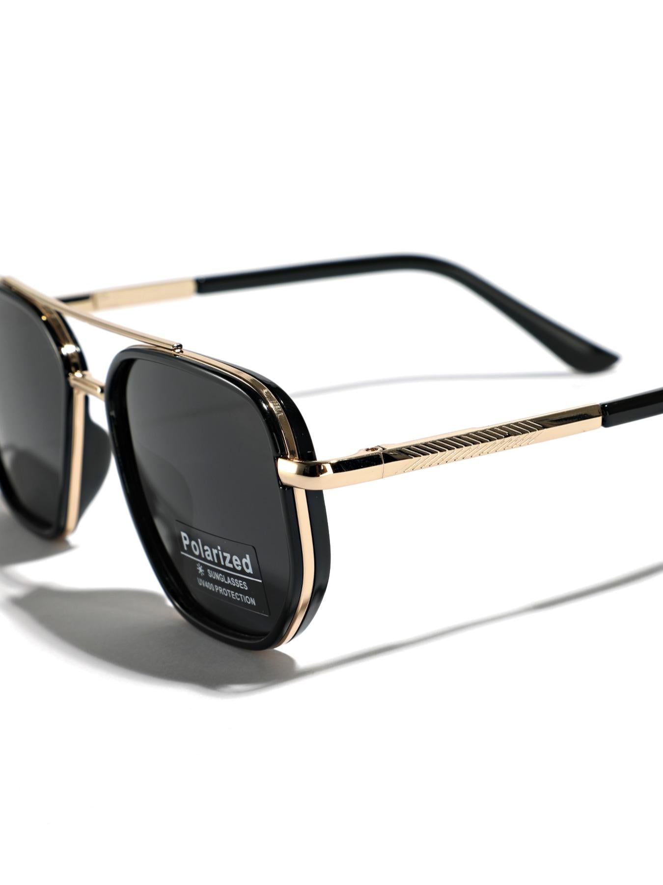 Summer 2026 Simple Polarized Shades Sunglasses For Everyday Use, Summer Geometric Frame Double Beam Fashion Sunglasses, Travel Accessories, Trendy Casual Sunglasses