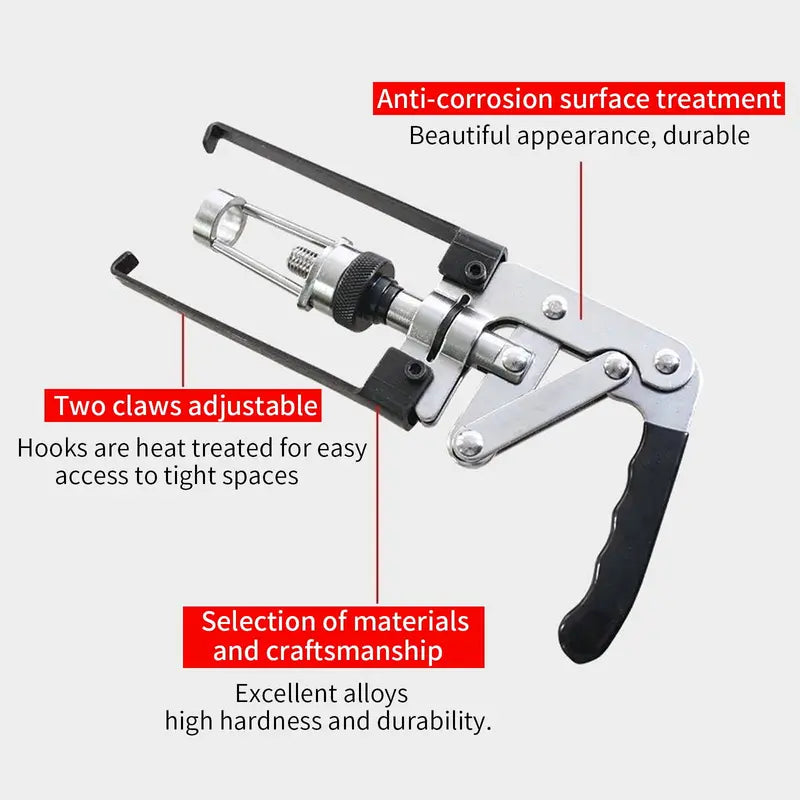 Valve Spring Compressor Tool – Carbon Steel Overhead Valve Spring Remover, Press Type Hand Pliers for Oil Seal Disassembly