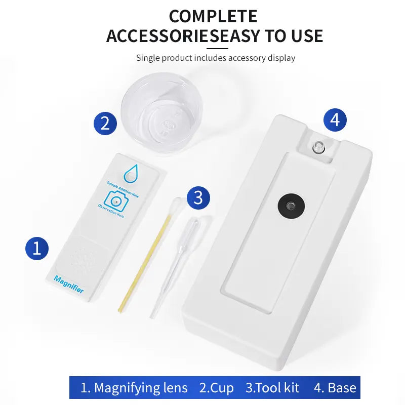 Magnifier Pro Sperm Quality Test – Disposable Lens with Reusable Base, Clear Field of View, Private & Easy-to-Use Home Semen Analysis Aid