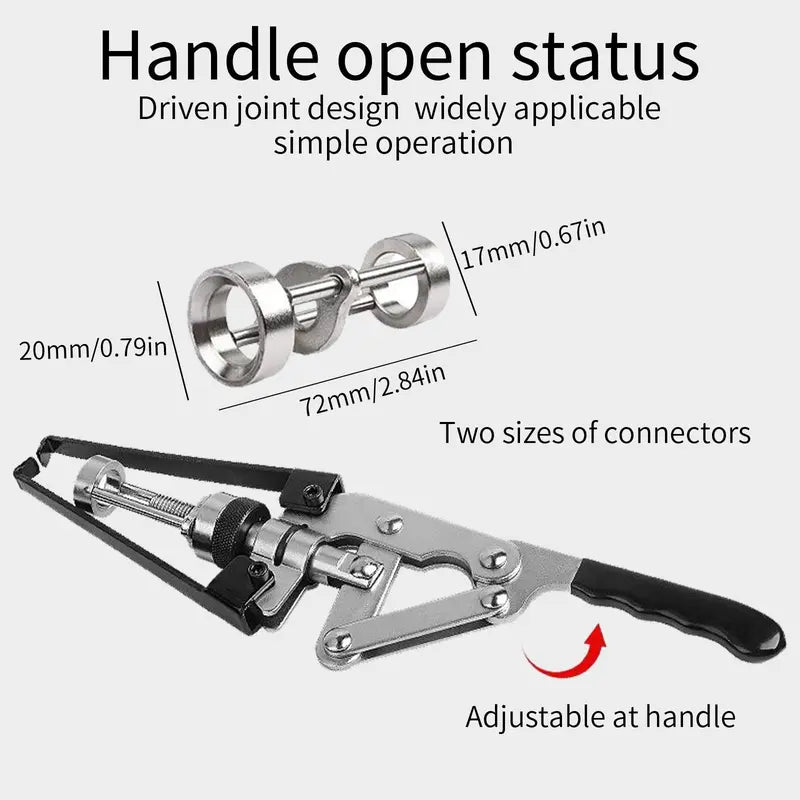 Valve Spring Compressor Tool – Carbon Steel Overhead Valve Spring Remover, Press Type Hand Pliers for Oil Seal Disassembly