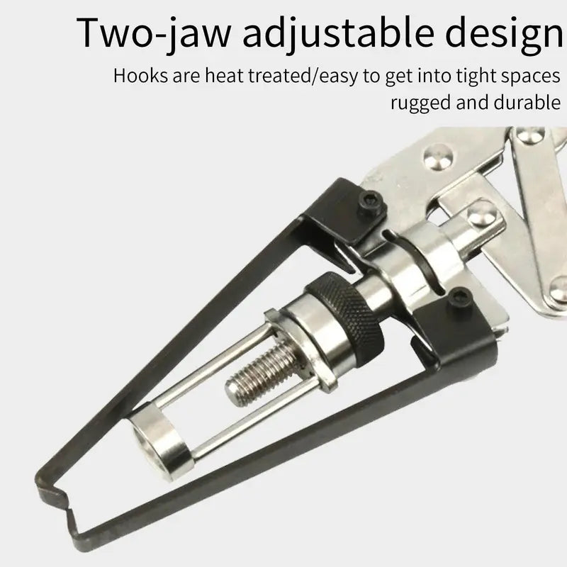 Valve Spring Compressor Tool – Carbon Steel Overhead Valve Spring Remover, Press Type Hand Pliers for Oil Seal Disassembly