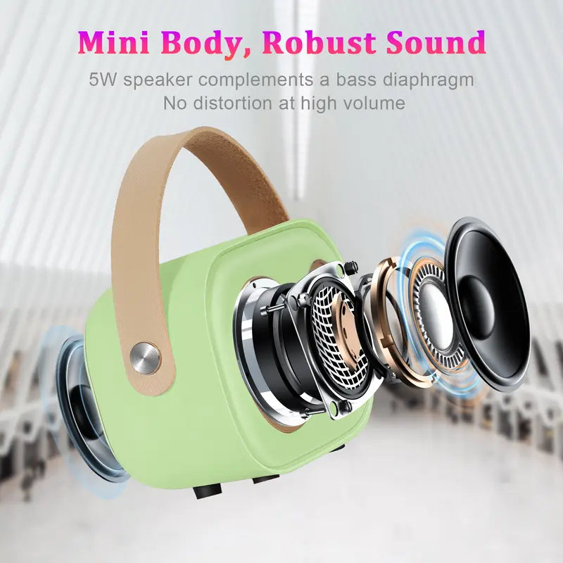 Mini Karaoke Machine – Portable Bluetooth Speaker with Wireless Microphone, 6 Sound Modes – Home Karaoke System for Adults & Kids, Party, Family & Friends Gatherings – Great Gift for Girls, Boys & Music Lovers