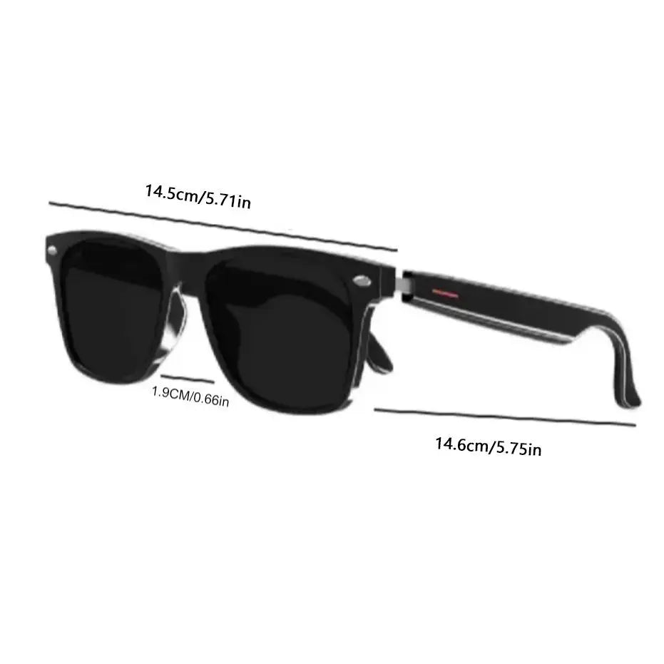 Smart Bluetooth Glasses - AI Voice Assistant & Translation Sunglasses, Touch Control Open Ear Headphones, UV Protection for Outdoor Sports Travel 🎵 Free Shipping & Cash on Delivery 📊