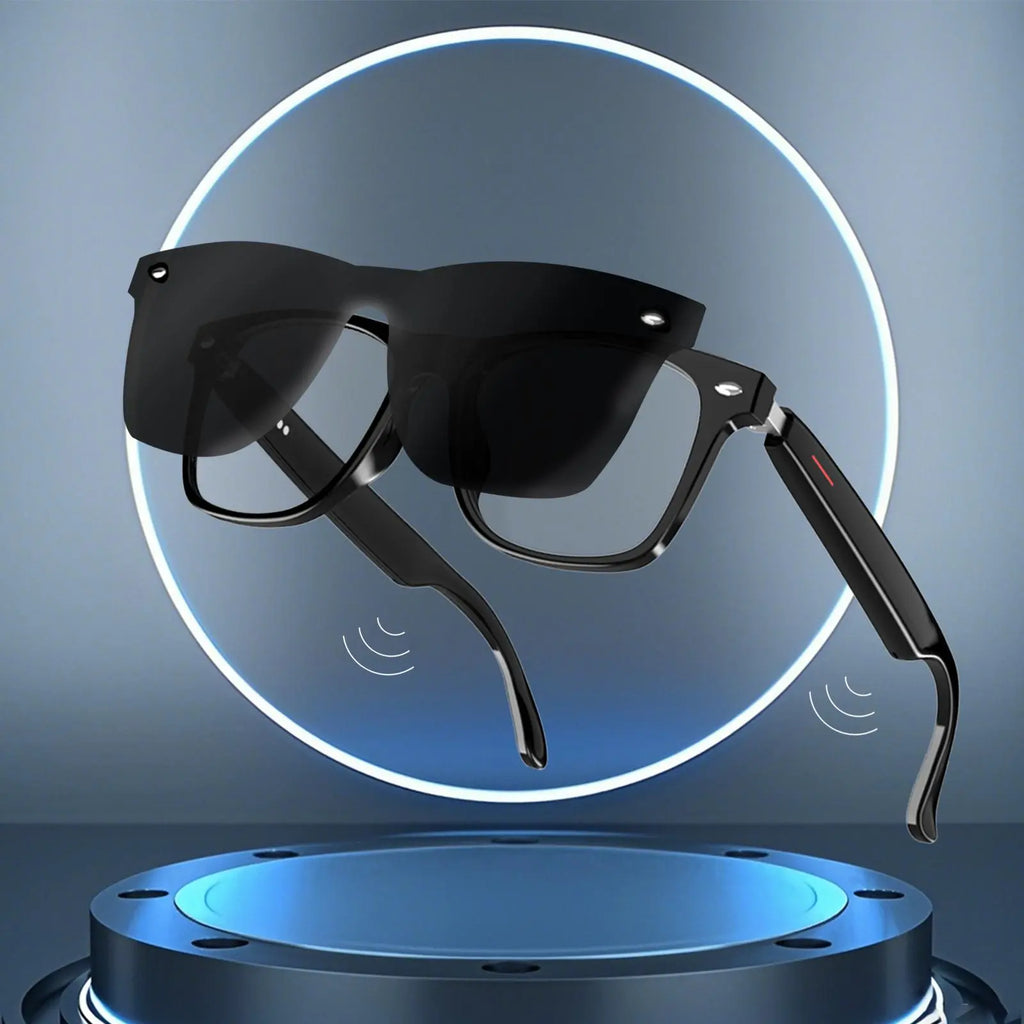 Smart Bluetooth Glasses - AI Voice Assistant & Translation Sunglasses, Touch Control Open Ear Headphones, UV Protection for Outdoor Sports Travel 🎵 Free Shipping & Cash on Delivery 📊