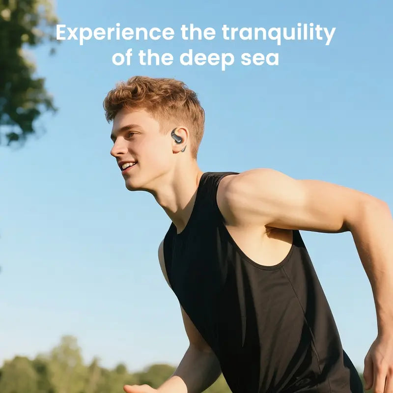 HTC NE50 open-ear headphones, removable battery, four batteries for long-lasting battery life, high-quality wireless earphones, Bluetooth 6.0 waterproof earphones