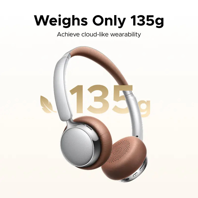 UGREEN Studio Plus Retro Wireless Headphones - 25dB Active Noise Cancellation, Bluetooth 6.0, 80H Battery Life