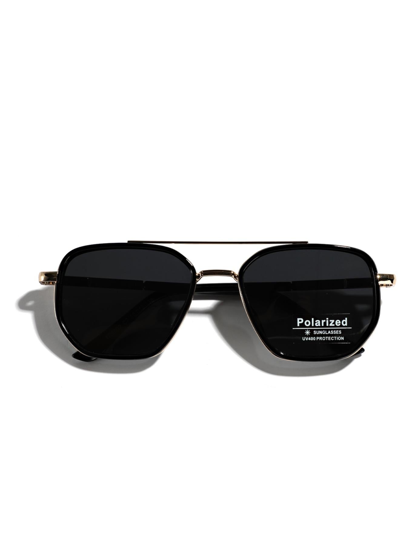 Summer 2026 Simple Polarized Shades Sunglasses For Everyday Use, Summer Geometric Frame Double Beam Fashion Sunglasses, Travel Accessories, Trendy Casual Sunglasses
