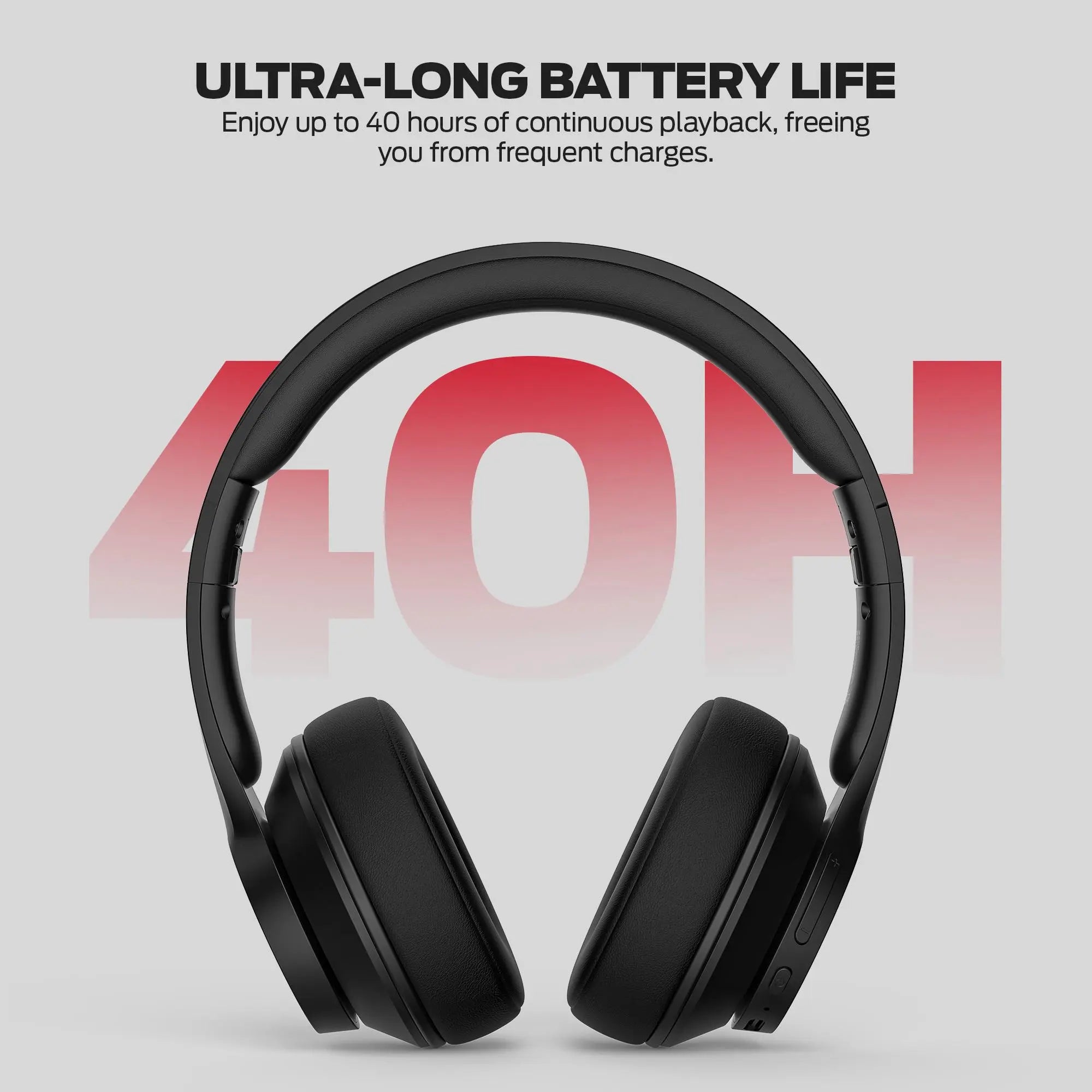 MONSTER Wireless Over - Ear Bluetooth Headphones, Bluetooth 6.0, Up to 40H Battery Life, Deep Bass HiFi Stereo, Comfortable Foldable Design, Apple & Android Compatible, Headset with Microphone for Home Office Phone & PC summerwins