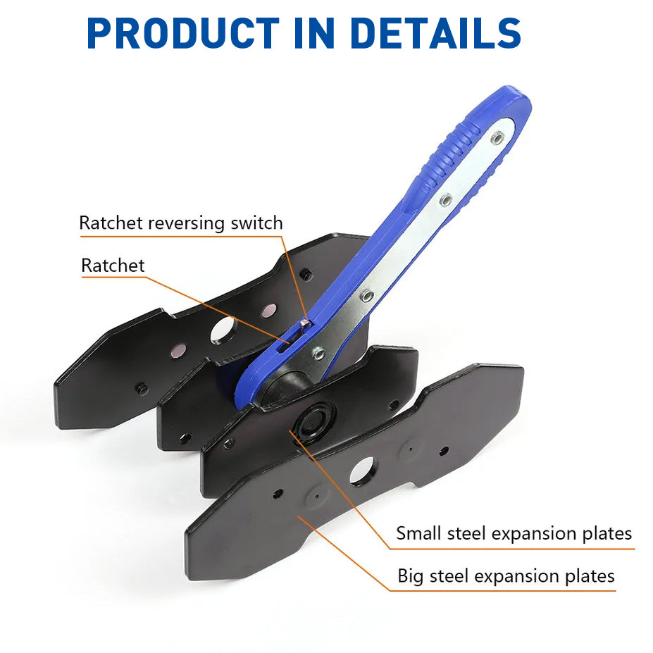Brake Caliper Piston Press Tool – For Single, Dual & Quad Piston Disc Brakes, 360° Rotating Ratchet Wrench, Effort-Saving Automotive Brake Repair Tool for Car Maintenance