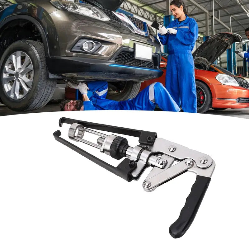 Valve Spring Compressor Tool – Carbon Steel Overhead Valve Spring Remover, Press Type Hand Pliers for Oil Seal Disassembly