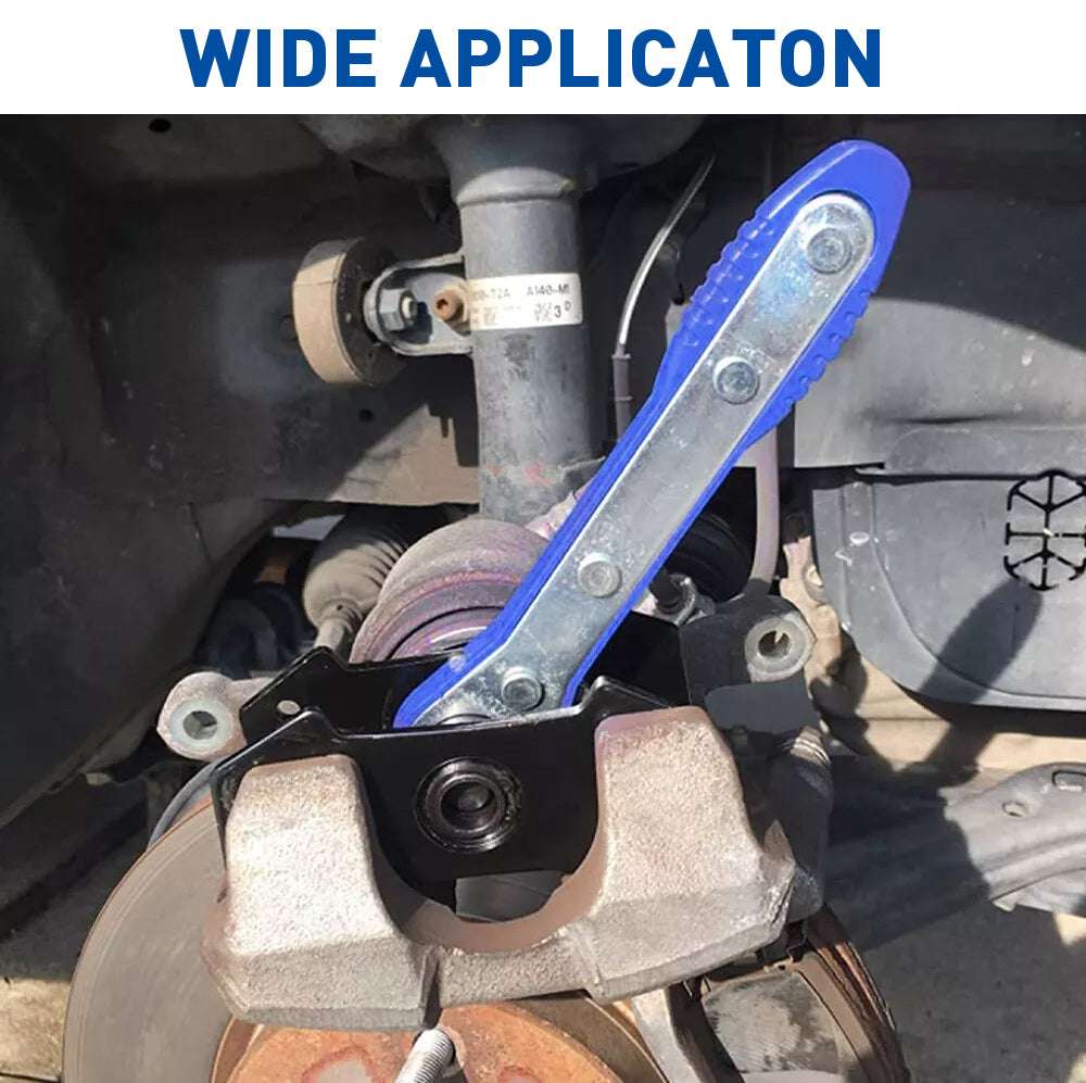 Brake Caliper Piston Press Tool – For Single, Dual & Quad Piston Disc Brakes, 360° Rotating Ratchet Wrench, Effort-Saving Automotive Brake Repair Tool for Car Maintenance