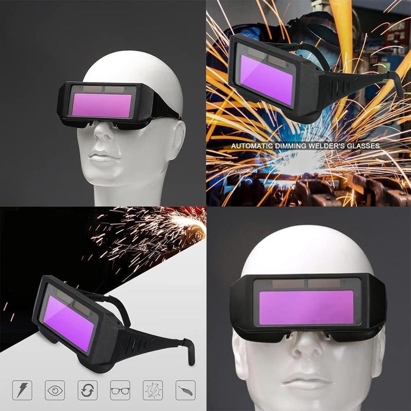 🕶️ Cash on Delivery 🎁 1 Pack Industrial Welder Safety Glasses – Buy 1 Get 9 Free (While Stocks Last) with 5 Replacement Lenses, Solar Auto‑Darkening Work Safety Goggles for Home Improvement, Camping Essentials & Gear – Free Shipping