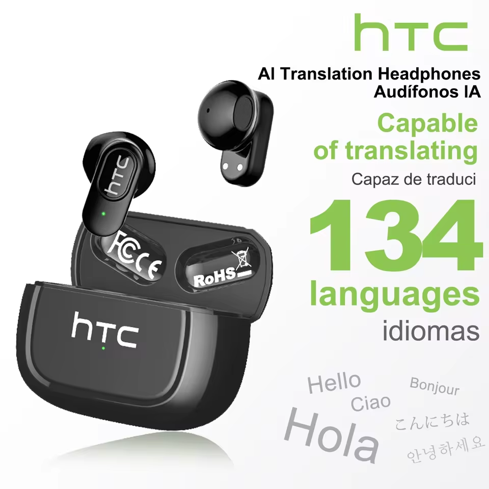 HTC NE51 Wireless Earbuds Bluetooth 6.0 Earphones Waterproof Wireless Earphones, Sports, Study and Audio Calls | Built in Microphone In Ear Earbuds, Gaming Bluetooth Headphones