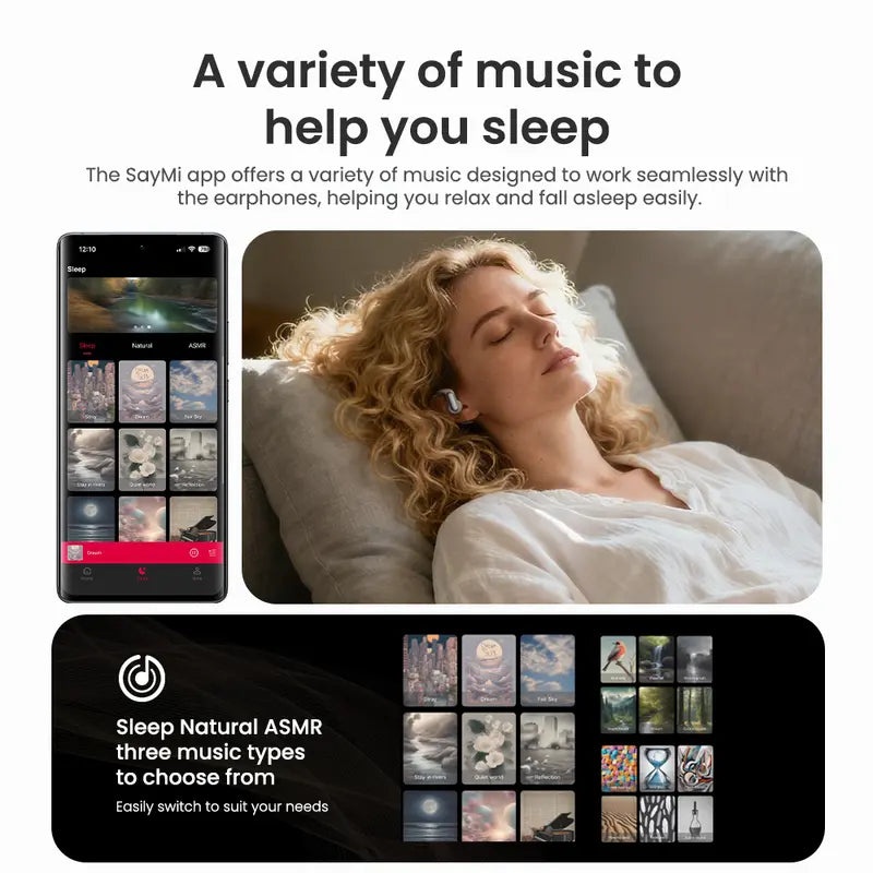HTC NE50 open-ear headphones, removable battery, four batteries for long-lasting battery life, high-quality wireless earphones, Bluetooth 6.0 waterproof earphones