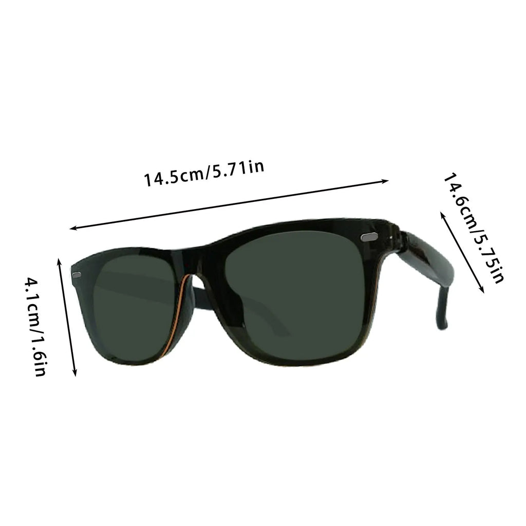 Smart Bluetooth Glasses - AI Voice Assistant & Translation Sunglasses, Touch Control Open Ear Headphones, UV Protection for Outdoor Sports Travel 🎵 Free Shipping & Cash on Delivery 📊
