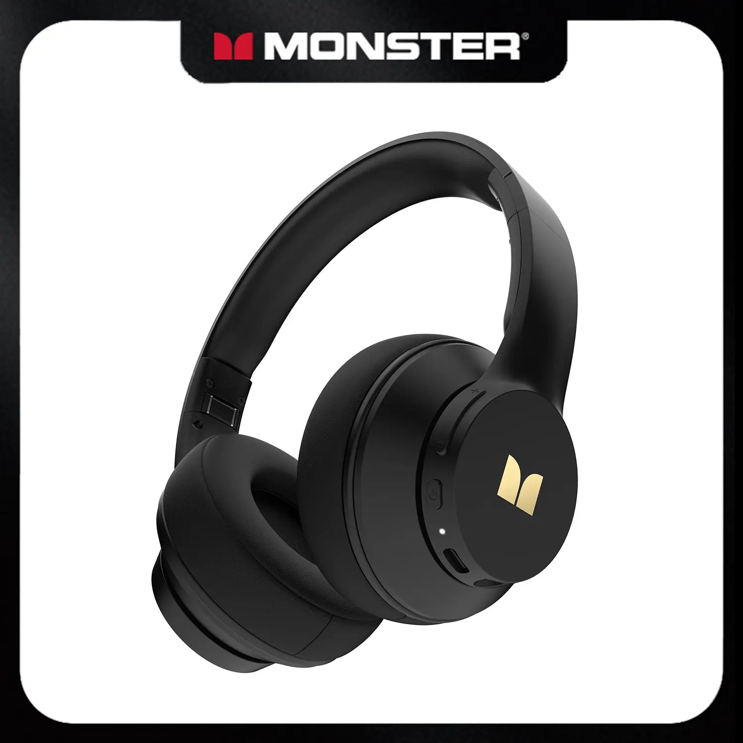 MONSTER Wireless Over - Ear Bluetooth Headphones, Bluetooth 6.0, Up to 40H Battery Life, Deep Bass HiFi Stereo, Comfortable Foldable Design, Apple & Android Compatible, Headset with Microphone for Home Office Phone & PC summerwins
