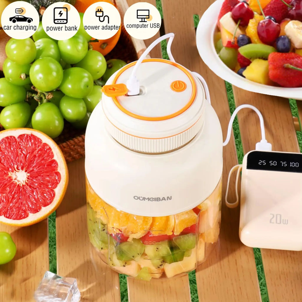 Home Multifunction Juicer, 44oz Portable USB Rechargeable Blender Cup , Household Kitchen Appliance for Smoothies & Liquid Diet, Summer Essential, Cordless image 6