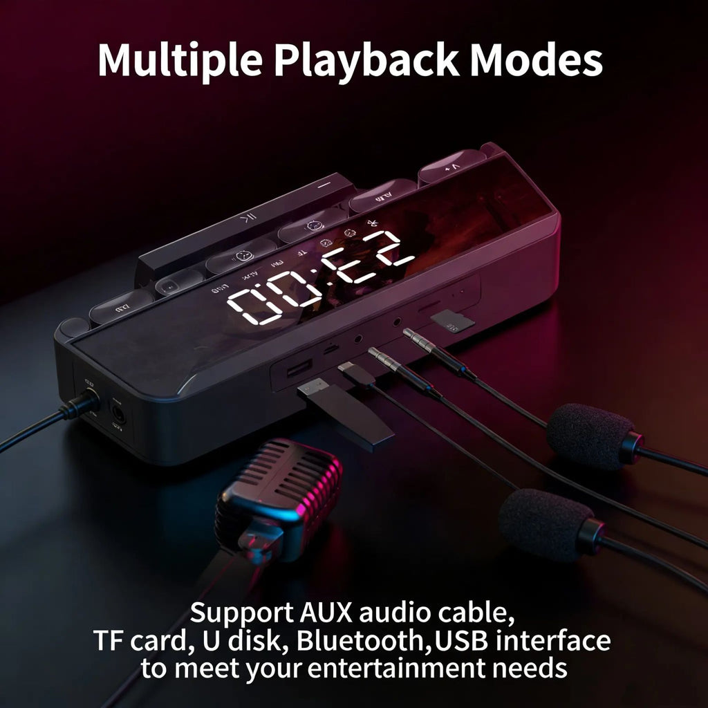 Bluetooth RGB notebook gaming speaker with microphone, stereo speaker, lossless sound quality, color light gaming, 3000mAh battery, listening to footsteps, shooting games, LOL， Desktop speaker, USB powered speaker, suitable for home theater, TV, parties image 7