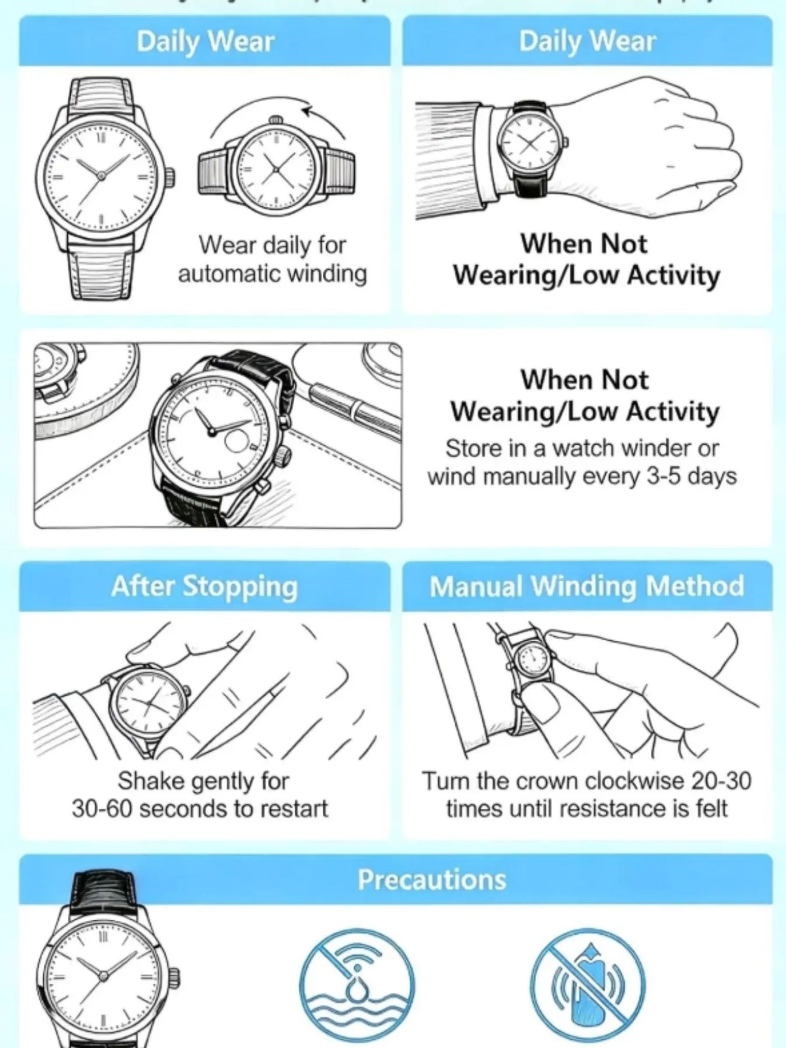 Business Fashion Round Dial Leather Strap Analog Mechanical Watch, Vintage All-match Buckle Automatic Wristwatch for Gift, Luminous Spring Pointer Design Watch with Box, Automatic Watches, National Day Offers, Mechanical Style Watches image 3