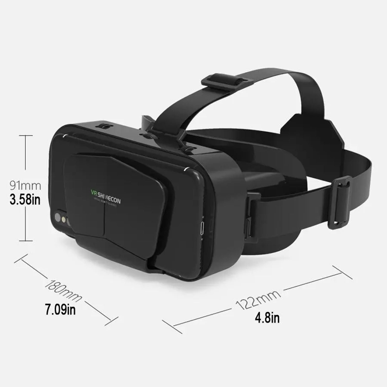 Shinecon Virtual Reality Viar 3D VR Glasses Device Helmet Lenses Headset Goggle Smart Wearable For Smartphone Cell Phone Mobile Realidade VR Goggles image 4