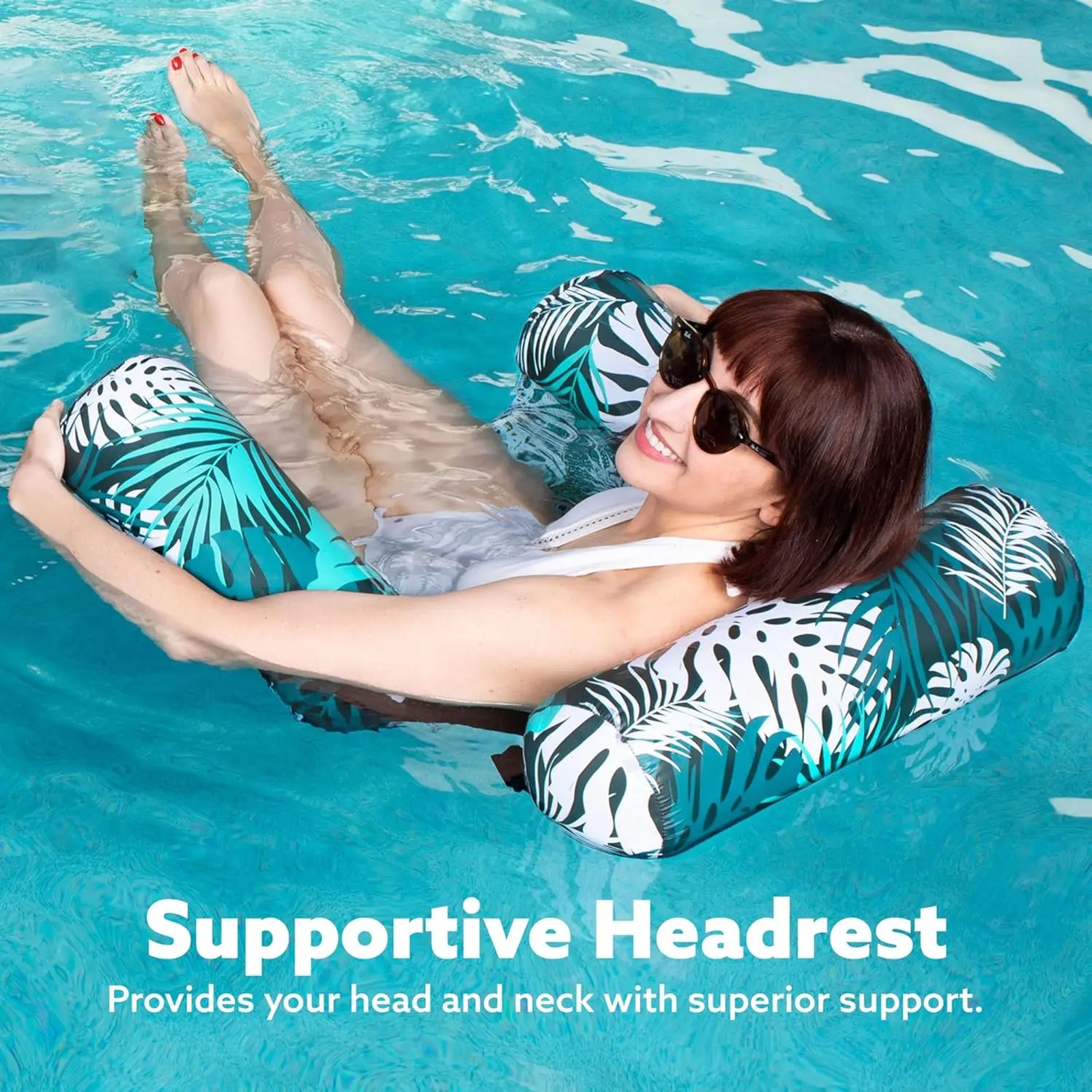 SLOOSH Inflatable Pool Floats Adult, 2 Packs / 1 Pack Floating Lounge Chairs , Blow up Pool Noodles for Adult Heavy Duty, Floating Chair for Party Summer Water Beach Lake Fun DealsForYouDays image 6