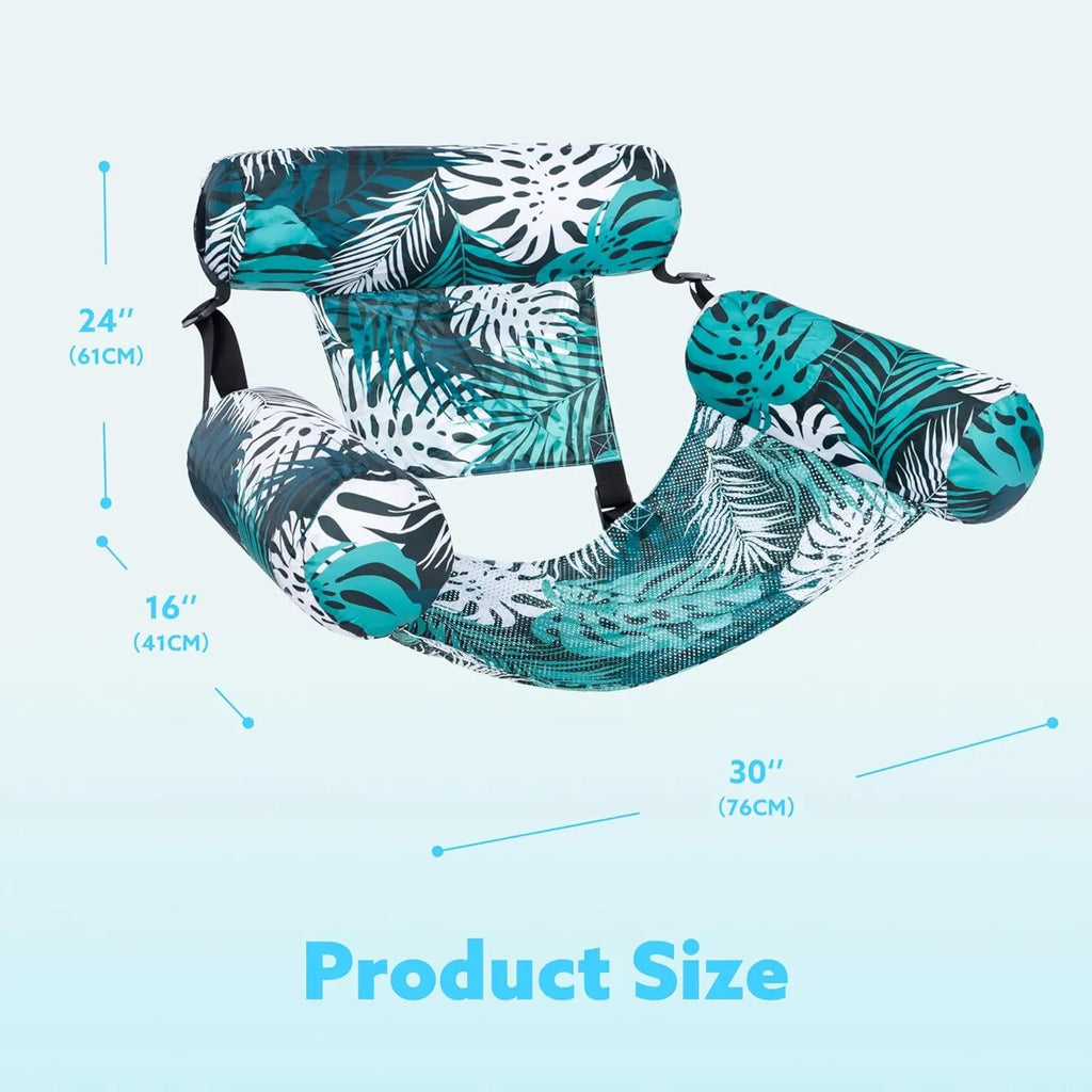 SLOOSH Inflatable Pool Floats Adult, 2 Packs / 1 Pack Floating Lounge Chairs , Blow up Pool Noodles for Adult Heavy Duty, Floating Chair for Party Summer Water Beach Lake Fun DealsForYouDays image 7