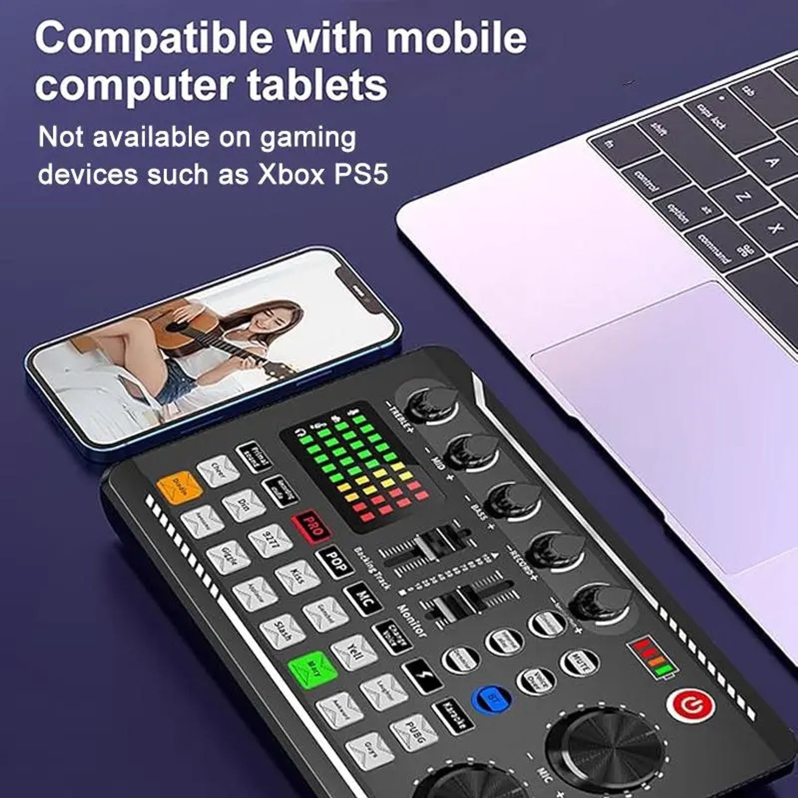 F998 Podcast Equipment Bundle, Podcast Studio Equipment, BM-800 Microphone Recording Studio Package, Live Sound Card Device for Streaming/Live Broadcast, Sound Card Set, Sound Card Kit image 8