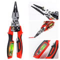 OPELI 8-in-1 Multi-Function Wire Stripper Pliers Diagonal Cutters for Nails Electrical Cables Special Tools with number display Voltage Tester&Alarms, Detectable12-250V, Heavy-Duty Electrical Pliers&Wire Cutters-for Professionaland Home Use