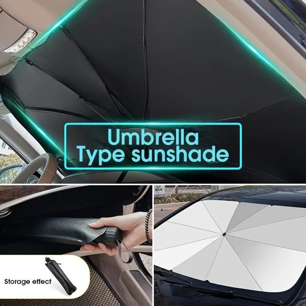 Portable car sunshade, windshield sunshade, foldable windshield sunshade, car exterior accessories, daily car windshield cooling umbrella image 6