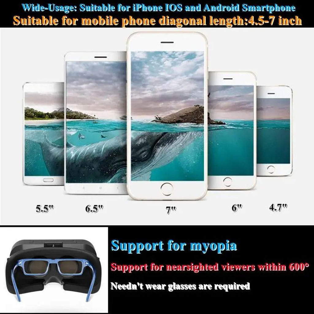 Shinecon Virtual Reality Viar 3D VR Glasses Device Helmet Lenses Headset Goggle Smart Wearable For Smartphone Cell Phone Mobile Realidade VR Goggles image 5